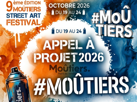 APPEL A CANDIDATURE – 9EME EDITION DU STREET ART A MOÛTIERS